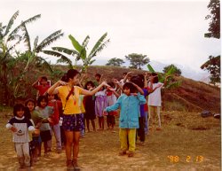 Acela with Bgy. Lusod Schoolchildren